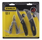 Stanley 3Pce Set Mini Multi-tool, Folding Knife, Utility Knife Plastic Liner Lock Utility Kinfe STANLEY BRAND PRICE IN PAKISTAN