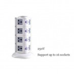 Vertical Secure Extension Multi Sockets With 2 USB-Port ORIGINAL PRICE IN PAKISTAN 